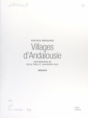 cover image of Villages d'Andalousie